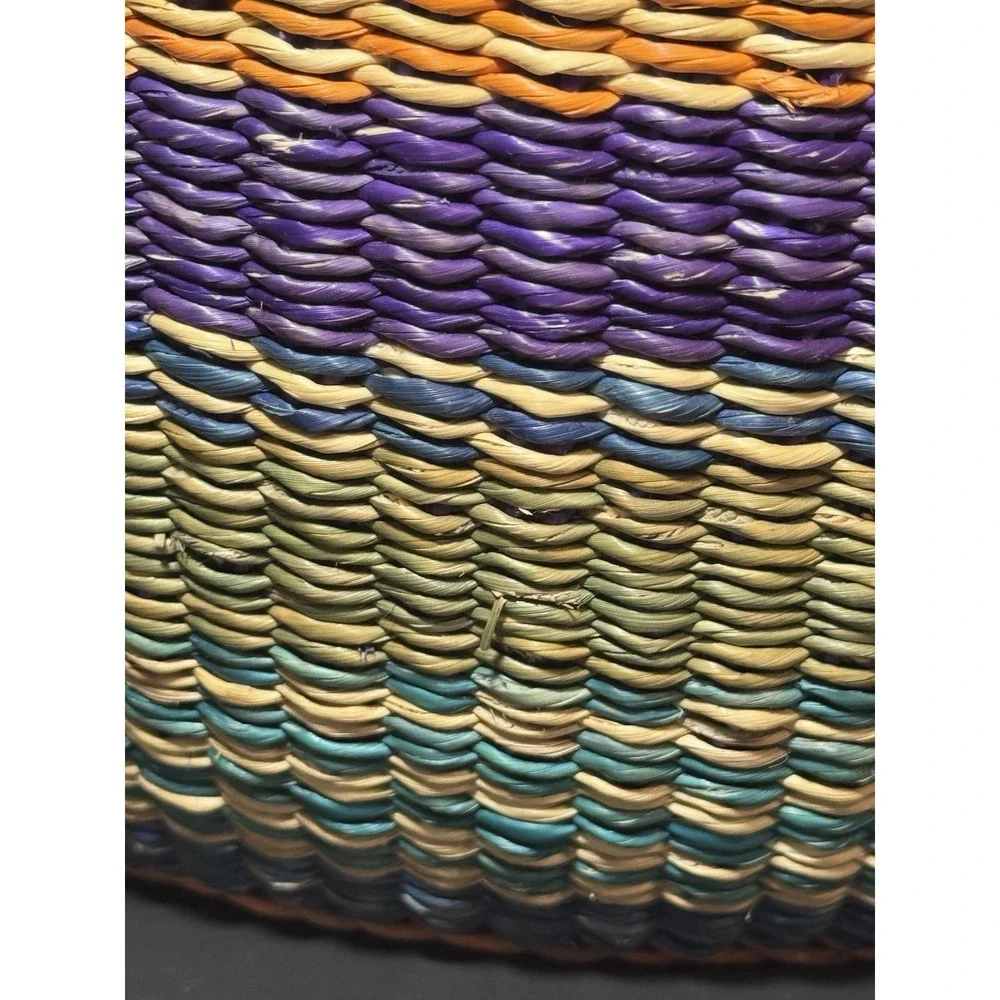 African Bolga Basket U Shopper Tote Basket